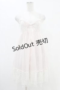 axes femme POETIQUE / レーシーキャミワンピース M ピンク H-25-08-21-1015-AX-OP-NS-ZH