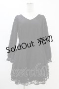 Ank Rouge / レースワンピース M ブラック H-25-08-21-1002-CA-OP-NS-ZH