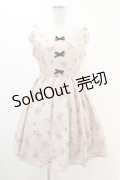 Ank Rouge / テディベアリボンワンピース M ピンク H-25-08-21-1018-CA-OP-NS-ZH