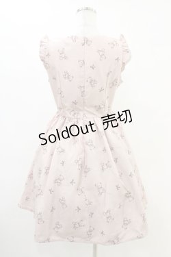 画像2: Ank Rouge / テディベアリボンワンピース M ピンク H-25-08-21-1018-CA-OP-NS-ZH