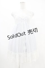 axes femme POETIQUE / レーシーキャミワンピース M サックス H-25-08-21-1023-AX-OP-NS-ZH