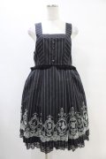 axes femme / フロッキーptレジメ柄ワンピース(Disney) M ブラック H-25-08-21-1024-AX-OP-NS-ZH