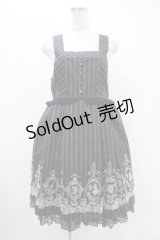 axes femme / フロッキーptレジメ柄ワンピース(Disney) M ブラック H-25-08-21-1024-AX-OP-NS-ZH