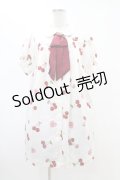 Ank Rouge / Lacy Heart Cherryシャツワンピース M オフ H-25-08-21-1003-CA-OP-NS-ZH