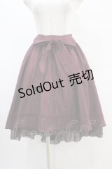 axes femme / ベルト付フィッシュテールスカート M ボルドー H-25-08-21-1033-AX-SK-NS-ZH