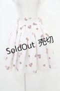 Ank Rouge / ハートロゴチェリースカート M ピンク H-25-08-21-1036-CA-SK-NS-ZH