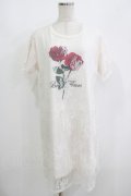 Ank Rouge / ローズプリントレースワンピース M ピンク H-25-08-21-056-CA-OP-NS-ZH