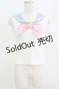 TRALALA byLIZ LISA / セーラームーンコラボトップス Free オフ H-25-08-21-058-LO-TO-NS-ZH