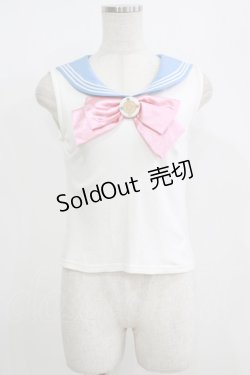 画像1: TRALALA byLIZ LISA / セーラームーンコラボトップス Free オフ H-25-08-21-058-LO-TO-NS-ZH