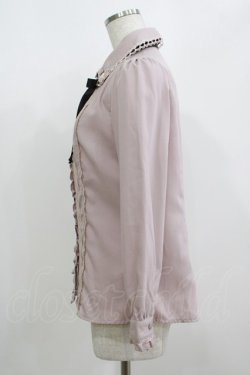 画像2: axes femme / 巻きバラ付きブラウス M ピンク H-25-08-21-060-AX-BL-NS-ZH