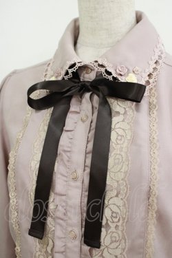 画像4: axes femme / 巻きバラ付きブラウス M ピンク H-25-08-21-060-AX-BL-NS-ZH