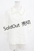 axes femme POETIQUE / 薔薇モチーフ付ブラウス M オフ H-25-08-21-063-AX-BL-NS-ZH
