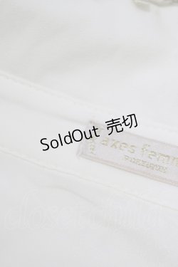 画像4: axes femme POETIQUE / 薔薇モチーフ付ブラウス M オフ H-25-08-21-063-AX-BL-NS-ZH