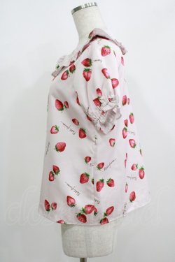 画像2: Ank Rouge / Fancy Strawberryパフブラウス M ピンク H-25-08-21-065-CA-BL-NS-ZH