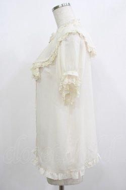 画像2: axes femme / ビッグフリルフェミニンブラウス M 生成り H-25-08-21-066-AX-BL-NS-ZH
