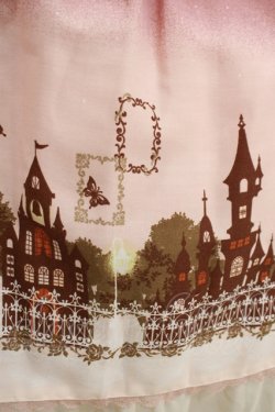 画像4: axes femme / グラデーションお城柄ワンピース M ピンク H-25-08-21-007-AX-OP-NS-ZH
