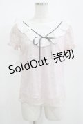 Ank Rouge / Vフリルレーストップス M ピンク H-25-08-21-071-CA-TO-NS-ZH