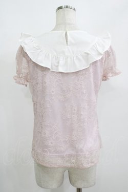 画像3: Ank Rouge / Vフリルレーストップス M ピンク H-25-08-21-071-CA-TO-NS-ZH