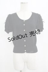 Ank Rouge / メニーリボンカーディガン M ブラック H-25-08-21-073-CA-TO-NS-ZH