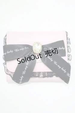 画像1: Ank Rouge / ビジューリボン財布  ピンク H-25-08-21-079-CA-ZA-NS-ZH