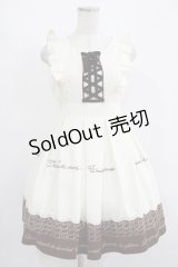 Ank Rouge / ホイップショコラフリル袖ワンピース M アイボリー H-25-08-21-009-CA-OP-NS-ZH