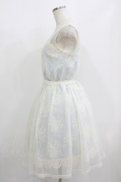 画像2: axes femme POETIQUE / レーシーミルフィーユワンピース M サックス H-25-08-21-013-AX-OP-NS-ZH