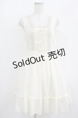 axes femme / レースアップカットワンピース M 生成り H-25-08-21-016-AX-OP-NS-ZH