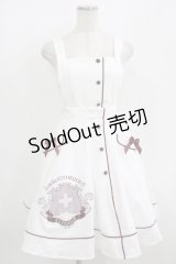 Amavel / Infirmiere Classiqueエプロンスカート(ミドル) Free オフ/レッド H-25-08-21-018-CA-SK-NS-ZH