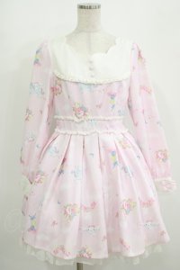 LIZ LISA / LIZLISA×Cinnamorollワンピース Free ピンク H-25-08-21-019-LO-OP-NS-ZH