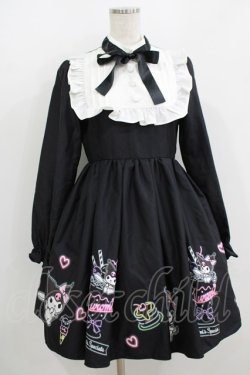 画像1: Jamie エーエヌケー / クロミコラボワンピース M ブラック H-25-08-21-021-LO-OP-NS-ZH