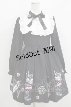 画像1: Jamie エーエヌケー / クロミコラボワンピース M ブラック H-25-08-21-021-LO-OP-NS-ZH