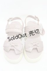 m petit by misako / AMリボンスニーカーサンダル LL ピンク H-25-08-22-001-LO-SH-NS-ZH