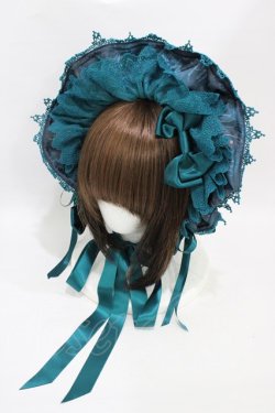 画像1: ALICE and the PIRATES / The Night of Ghost Forest柄ボンネット  グリーン H-25-08-22-005-PA-AC-NS-ZH