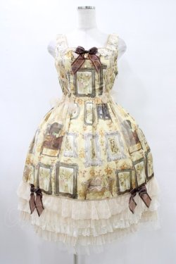 画像1: BABY,THE STARS SHINE BRIGHT / mon petit chouchou柄ドールジャンパースカート Free 生成り H-25-08-22-040-BA-OP-NS-ZH