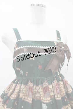 画像4: ALICE and the PIRATES / 雪降る聖夜の不思議な贈り物柄プレゼントリボンジャンパースカート Free グリーン H-25-08-22-042-PA-OP-NS-ZH