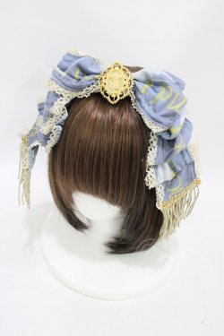 画像1: ALICE and the PIRATES / 星空の天幕と秘密のサーカス団柄タッセルバレッタ  ブルー H-25-08-22-006-PA-AC-NS-ZH