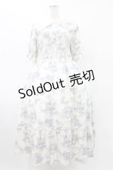 m petit by misako / トワルドジュイOPハンソデ L オフ/ブルー H-25-08-22-050-LO-OP-NS-ZH