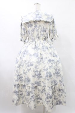 画像2: m petit by misako / トワルドジュイOPハンソデ L オフ/ブルー H-25-08-22-050-LO-OP-NS-ZH