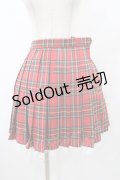 To Alice / プリーツスカート M レッド H-25-08-22-051-LO-SK-NS-ZH