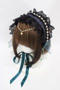 ALICE and the PIRATES / 星を巡る海賊船と空と海の境界柄ヘッドドレス  グリーン H-25-08-22-008-PA-AC-NS-ZH