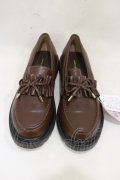 m petit by misako / AMフリルリボンローファー LL ブラウン H-25-08-22-1001-LO-SH-NS-ZH