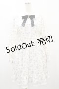 Ank Rouge / マイスウィートピアノコラボ総柄ワンピース M オフ H-25-08-22-1017-CA-OP-NS-ZH