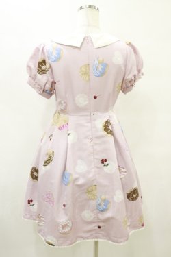 画像2: Ank Rouge / SweetDonutsリボンブローチワンピース M ピンク H-25-08-22-1018-CA-OP-NS-ZH