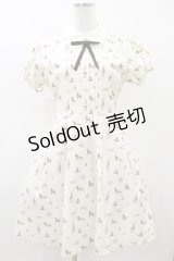 Ank Rouge / ライオン・キング総柄ワンピース M オフ H-25-08-22-1022-CA-OP-NS-ZH