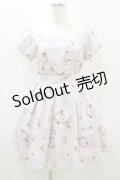 Ank Rouge / VintageCardレースカラーワンピース M ピンク H-25-08-22-1023-CA-OP-NS-ZH