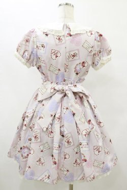 画像2: Ank Rouge / VintageCardレースカラーワンピース M ピンク H-25-08-22-1023-CA-OP-NS-ZH