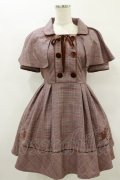 LIZ LISA / グレンチェックワンピース Free ピンク H-25-08-22-1024-LO-OP-NS-ZH