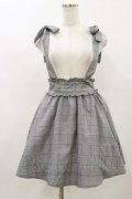 Ank Rouge / グレンチェックサススカート M ブラック H-25-08-22-1027-CA-SK-NS-ZH