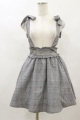 Ank Rouge / グレンチェックサススカート M ブラック H-25-08-22-1027-CA-SK-NS-ZH
