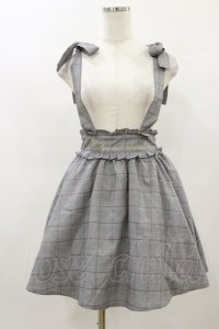 Ank Rouge / グレンチェックサススカート M ブラック H-25-08-22-1027-CA-SK-NS-ZH